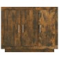 vidaXL Aparador madera contrachapada color roble ahumado 92x35x75 cm vidaXL Aparador madera contrachapada color roble ahumado 92x35x75 cm