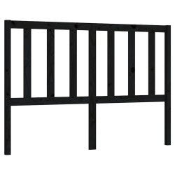 vidaXL Cabecero de cama madera maciza de pino negro 141x4x100 cm