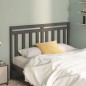 vidaXL Cabecero de cama madera maciza de pino gris 141x4x100 cm