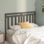 vidaXL Cabecero de cama madera maciza de pino gris 141x4x100 cm