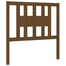 vidaXL Cabecero madera maciza de pino marrón miel 81x4x100 cm