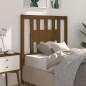 vidaXL Cabecero madera maciza de pino marrón miel 81x4x100 cm