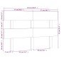 vidaXL Cabecero de cama madera maciza de pino marrón miel 154x3x81 cm vidaXL Cabecero de cama madera maciza de pino marrón miel 154x3x81 cm