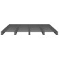 vidaXL Cama de palets de madera maciza de pino gris 135x190 cm vidaXL Cama de palets de madera maciza de pino gris 135x190 cm