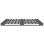 vidaXL Cama de palets de madera maciza de pino gris 135x190 cm vidaXL Cama de palets de madera maciza de pino gris 135x190 cm