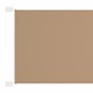vidaXL Toldo vertical tela oxford gris taupé 180x1000 cm vidaXL Toldo vertical tela oxford gris taupé 180x1000 cm
