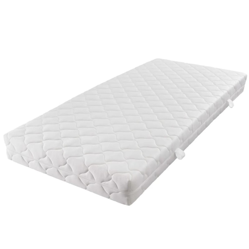 vidaXL Colchón con funda lavable de 200 x 80 x 17 cm vidaXL Colchón con funda lavable de 200 x 80 x 17 cm