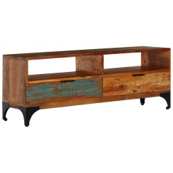 vidaXL Mueble para la TV cm madera maciza reciclada 118x35x45