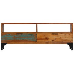 vidaXL Mueble para la TV cm madera maciza reciclada 118x35x45