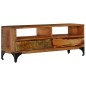 vidaXL Mueble para la TV cm madera maciza reciclada 118x35x45 vidaXL Mueble para la TV cm madera maciza reciclada 118x35x45