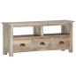 vidaXL Mueble de TV de madera maciza de mango 110x30x50 cm