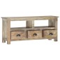vidaXL Mueble de TV de madera maciza de mango 110x30x50 cm
