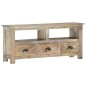 vidaXL Mueble de TV de madera maciza de mango 110x30x50 cm