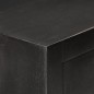 vidaXL Cajonera de madera maciza de mango negro y dorado 45x30x105 cm vidaXL Cajonera de madera maciza de mango negro y dorado 45x30x105 cm