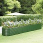 vidaXL Jardinera arriate acero recubrimiento polvo verde 554x100x68 cm vidaXL Jardinera arriate acero recubrimiento polvo verde 554x100x68 cm