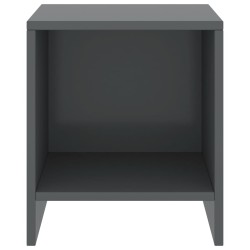vidaXL Mesitas de noche madera maciza de pino gris oscuro 35x30x40cm