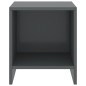 vidaXL Mesitas de noche madera maciza de pino gris oscuro 35x30x40cm vidaXL Mesitas de noche madera maciza de pino gris oscuro 35x30x40cm