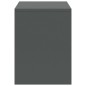 vidaXL Mesitas de noche madera maciza de pino gris oscuro 35x30x40cm vidaXL Mesitas de noche madera maciza de pino gris oscuro 35x30x40cm
