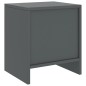 vidaXL Mesitas de noche madera maciza de pino gris oscuro 35x30x40cm vidaXL Mesitas de noche madera maciza de pino gris oscuro 35x30x40cm