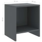 vidaXL Mesitas de noche madera maciza de pino gris oscuro 35x30x40cm vidaXL Mesitas de noche madera maciza de pino gris oscuro 35x30x40cm
