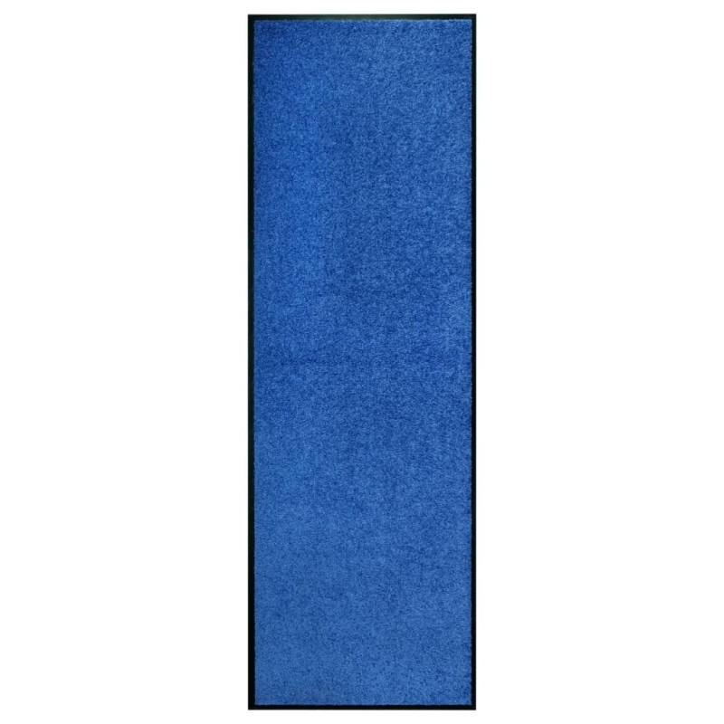 vidaXL Felpudo lavable azul 60x180 cm vidaXL Felpudo lavable azul 60x180 cm