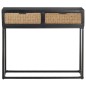 vidaXL Mesa consola de madera maciza de mango 90x35x76 cm vidaXL Mesa consola de madera maciza de mango 90x35x76 cm