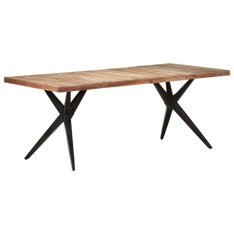 vidaXL Mesa de comedor de madera maciza reciclada 200x90x76 cm vidaXL Mesa de comedor de madera maciza reciclada 200x90x76 cm