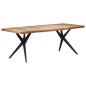vidaXL Mesa de comedor de madera maciza reciclada 200x90x76 cm vidaXL Mesa de comedor de madera maciza reciclada 200x90x76 cm