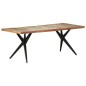 vidaXL Mesa de comedor de madera maciza reciclada 200x90x76 cm vidaXL Mesa de comedor de madera maciza reciclada 200x90x76 cm