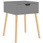 vidaXL Mesita de noche madera de ingeniería gris 40x40x56 cm vidaXL Mesita de noche madera de ingeniería gris 40x40x56 cm