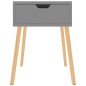 vidaXL Mesita de noche madera de ingeniería gris 40x40x56 cm vidaXL Mesita de noche madera de ingeniería gris 40x40x56 cm