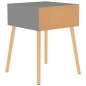 vidaXL Mesita de noche madera de ingeniería gris 40x40x56 cm vidaXL Mesita de noche madera de ingeniería gris 40x40x56 cm