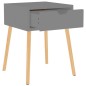 vidaXL Mesita de noche madera de ingeniería gris 40x40x56 cm vidaXL Mesita de noche madera de ingeniería gris 40x40x56 cm
