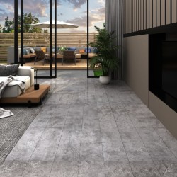 vidaXL Lamas para suelo PVC autoadhesivas 5,21 m² 2 mm gris hormigón