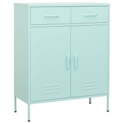vidaXL Armario de almacenamiento acero verde mint 80x35x101,5 cm