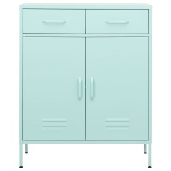 vidaXL Armario de almacenamiento acero verde mint 80x35x101,5 cm