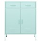 vidaXL Armario de almacenamiento acero verde mint 80x35x101,5 cm vidaXL Armario de almacenamiento acero verde mint 80x35x101,5 cm