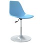 vidaXL Sillas de comedor giratorias 4 unidades PP azul vidaXL Sillas de comedor giratorias 4 unidades PP azul