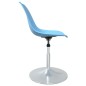 vidaXL Sillas de comedor giratorias 4 unidades PP azul vidaXL Sillas de comedor giratorias 4 unidades PP azul