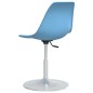 vidaXL Sillas de comedor giratorias 4 unidades PP azul vidaXL Sillas de comedor giratorias 4 unidades PP azul