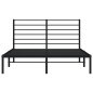 vidaXL Estructura de cama con cabecero metal negro 160x200 cm