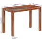 vidaXL Mesa de comedor madera maciza de acacia 110x50x76 cm vidaXL Mesa de comedor madera maciza de acacia 110x50x76 cm