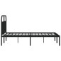 vidaXL Estructura de cama con cabecero metal negro 150x200 cm vidaXL Estructura de cama con cabecero metal negro 150x200 cm
