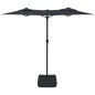 vidaXL Sombrilla doble con luces LED negro 316x240 cm vidaXL Sombrilla doble con luces LED negro 316x240 cm