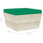 vidaXL Muebles de jardín de palets 3 pzas y cojines madera de abeto vidaXL Muebles de jardín de palets 3 pzas y cojines madera de abeto