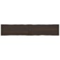 vidaXL Tablero mesa madera tratada borde vivo marrón 220x40x(2-6) cm vidaXL Tablero mesa madera tratada borde vivo marrón 220x40x(2-6) cm
