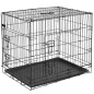 @Pet Transportín para perros metal negro 63x44x50,5 cm 15001