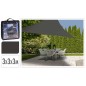 ProGarden Toldo de tela triangular gris oscuro 3x3x3 m ProGarden Toldo de tela triangular gris oscuro 3x3x3 m