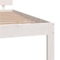 vidaXL Estructura de cama madera maciza de pino blanco 120x200 cm vidaXL Estructura de cama madera maciza de pino blanco 120x200 cm