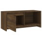 vidaXL Mueble de TV madera de ingeniería marrón roble 90x35x40 cm vidaXL Mueble de TV madera de ingeniería marrón roble 90x35x40 cm